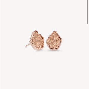 Kendra Scott Tessa stud earrings in rose gold drusy